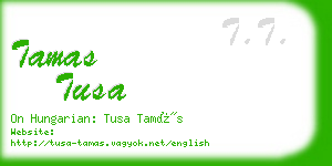 tamas tusa business card